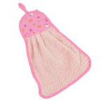 Soft microfiber kitchen towel laid flat for display