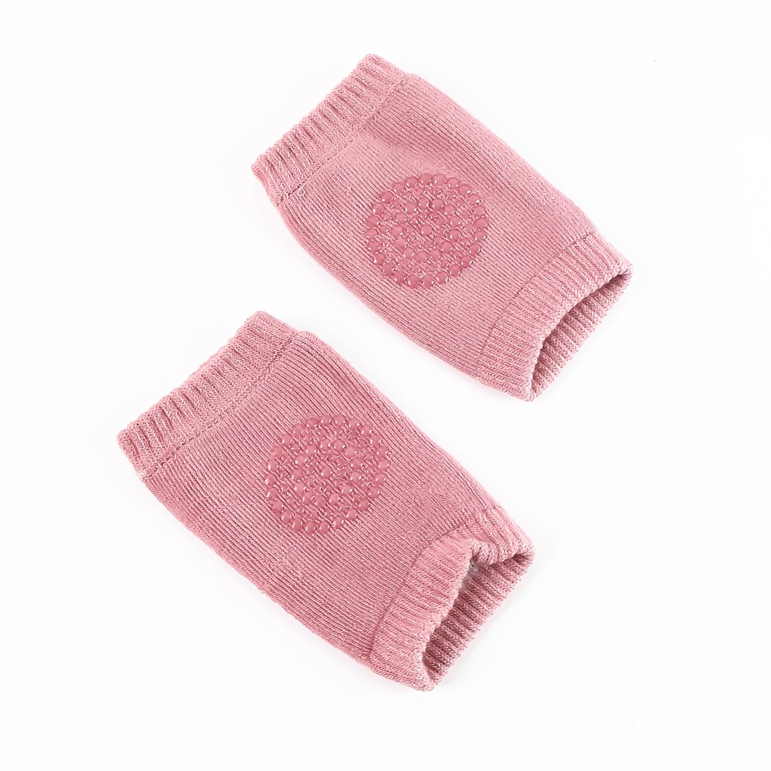 Warm and soft wool knit knee protectors for kids in pink color