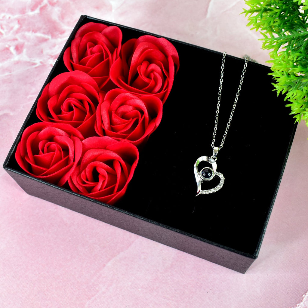 Forever Petal keepsake box featuring eternal soap roses and jewellery drawer