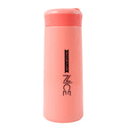 Reusable pink plastic water bottle for eco-friendly hydration