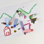 Mixing palette included in the watercolour kit for kids