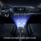 Alternative view of the Velvet Wheels wireless car vacuum cleaner.