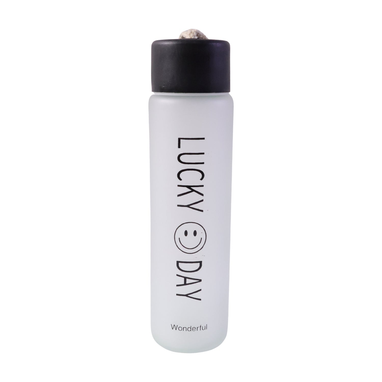 Portable glass water bottle ideal for travel and office