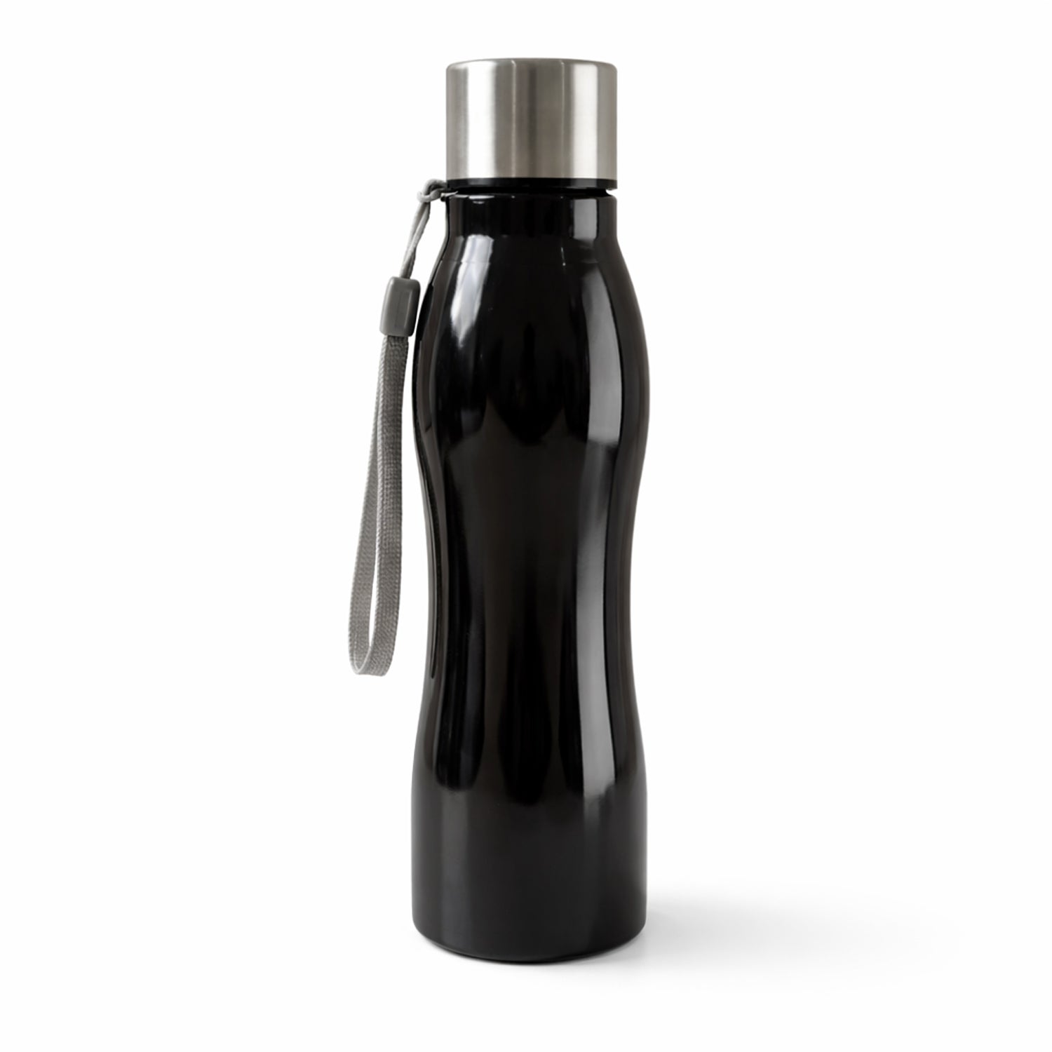 Stainless steel water bottle shown in a lifestyle context, perfect for daily hydration.