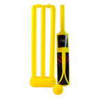 A child practicing batting with the Kids Cricket Kit, improving hand-eye coordination.