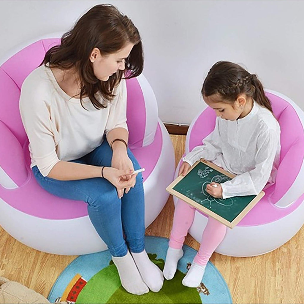 Compact Kids Inflatable Sofa Chair, easy to move around any living space.