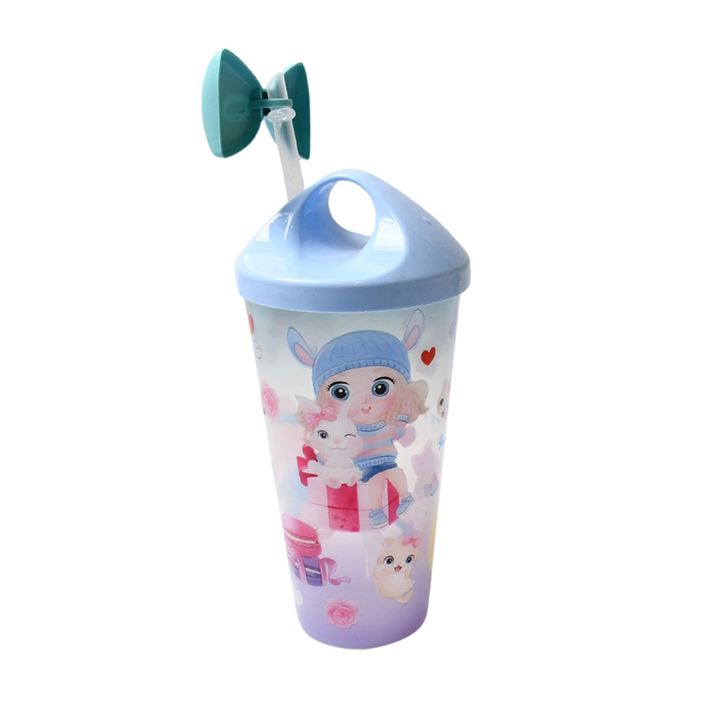 Unicorn Kids Water Bottle filled with a refreshing cold beverage, ideal for hydration.