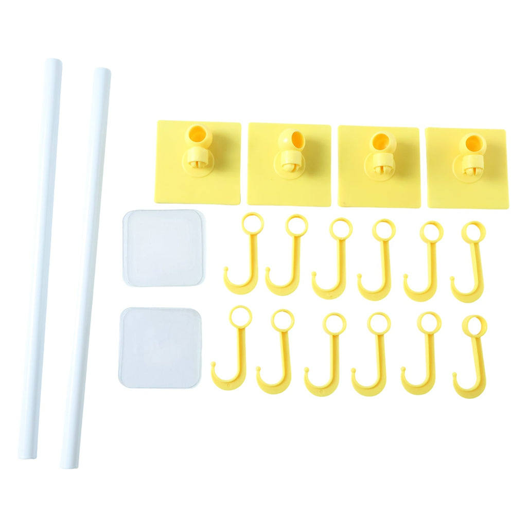 Side view of kitchen wall mounted utensil holder with sturdy adhesive backing