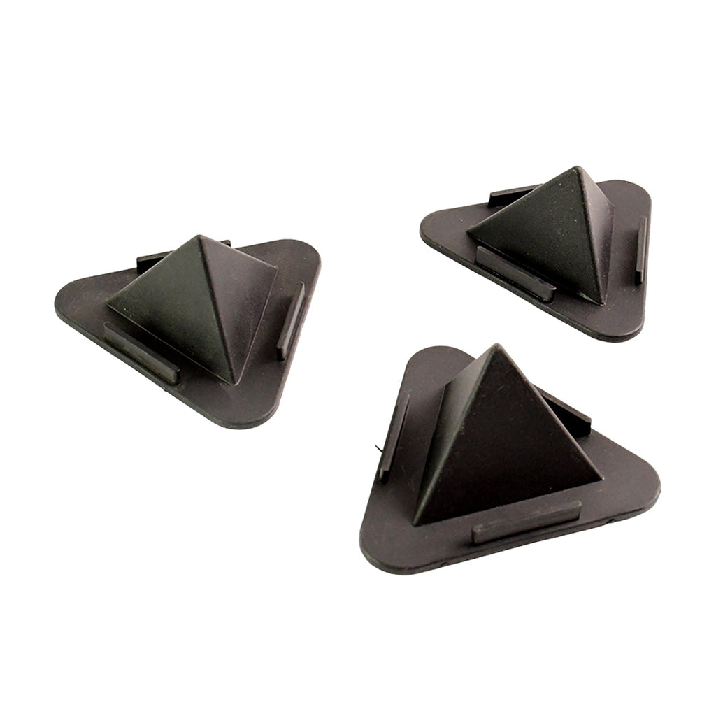 Adjustable pyramid mobile stand showing flexible angled positions