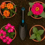 Ergonomic garden hand tool for outdoor soil digging