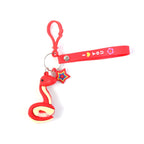 Colorful snake strap keychain ideal for kids and students