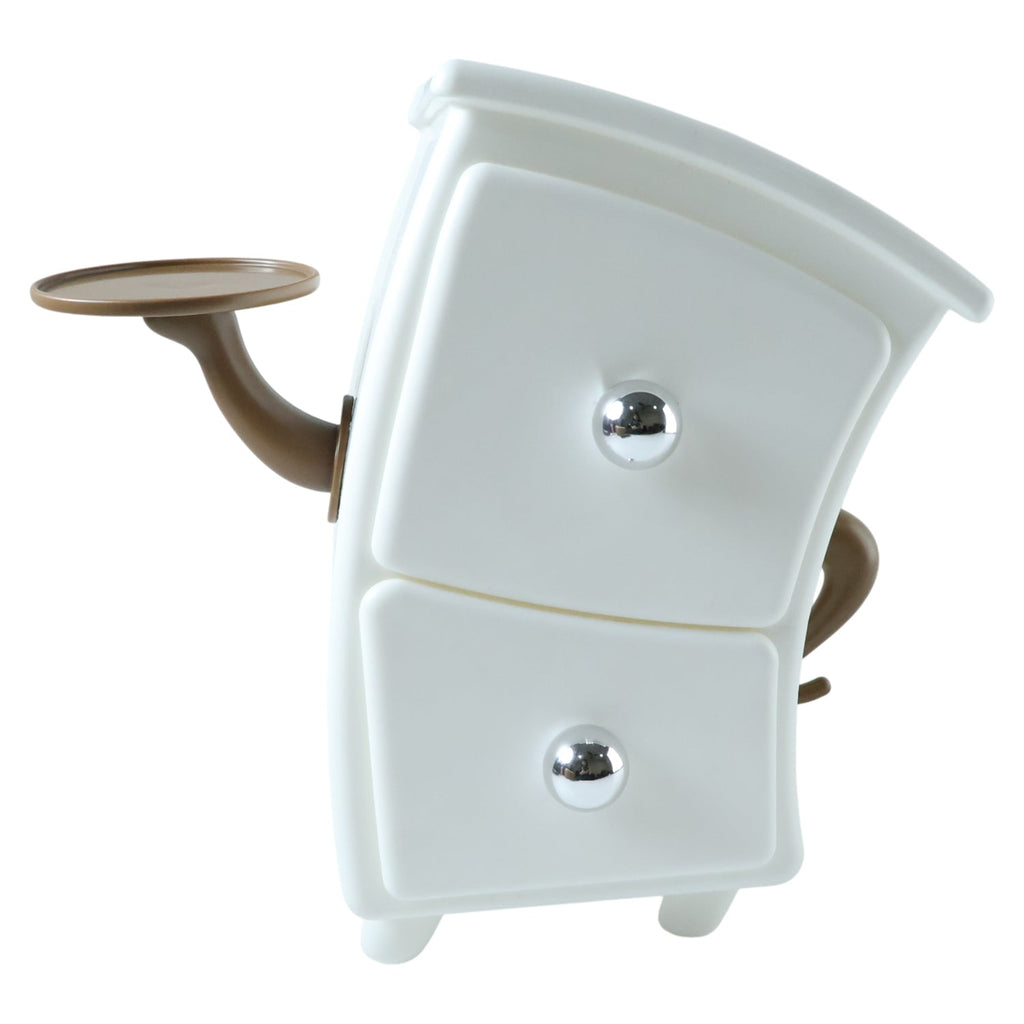 Stable base and side hook of the small 2 layer storage drawer organizer