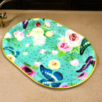 The rectangular plastic serving tray showcasing its versatile design.