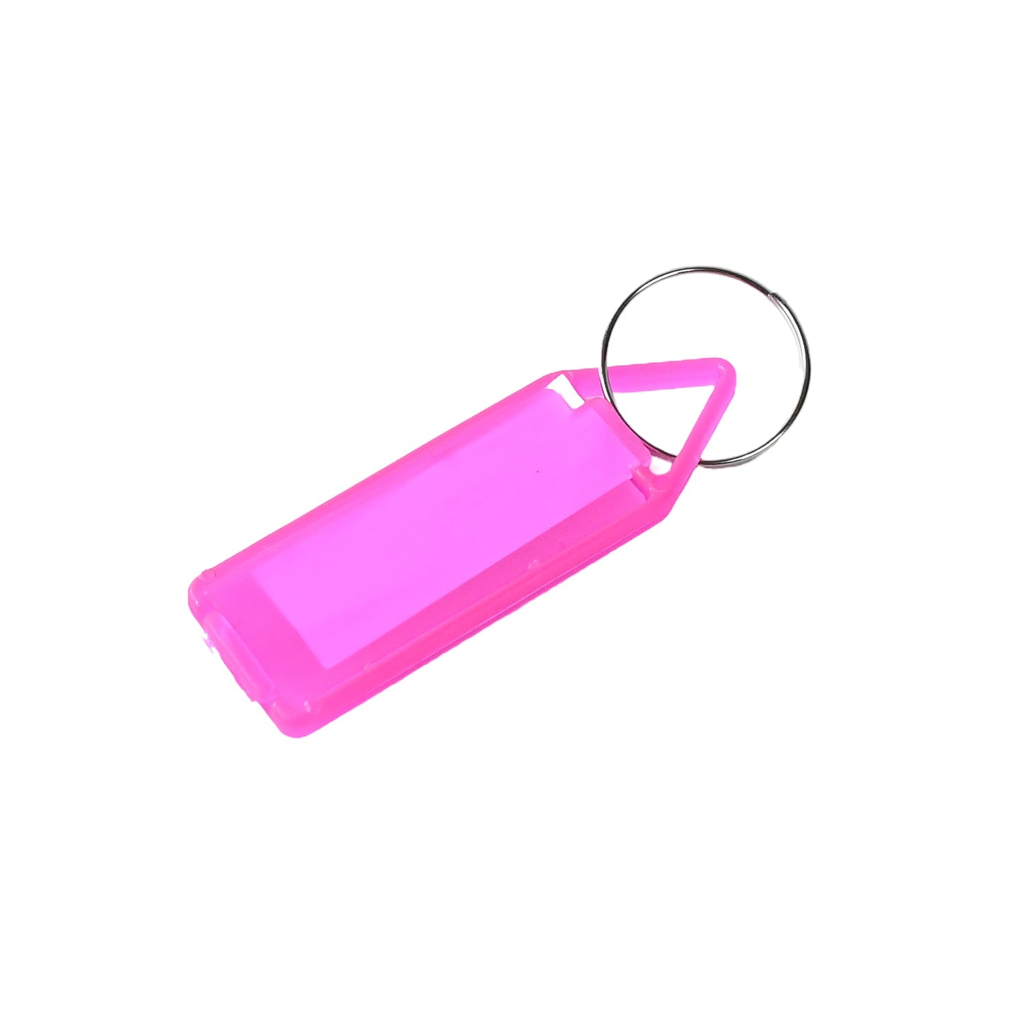 Key tidy tag label and durable clear plastic keychain ID tag