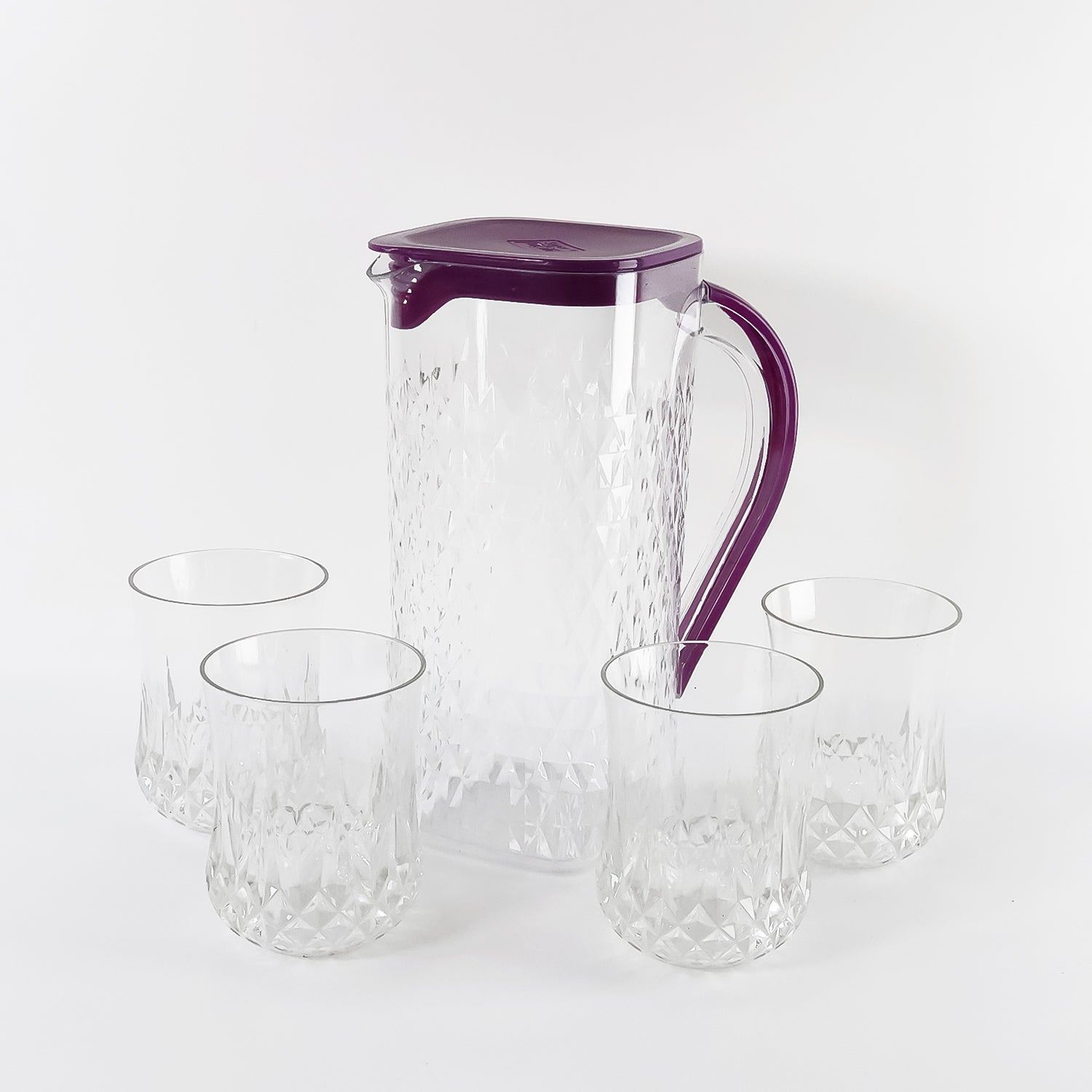 Complete Supermom serving jug set with 1500 ML jug and four 300 ML tumblers