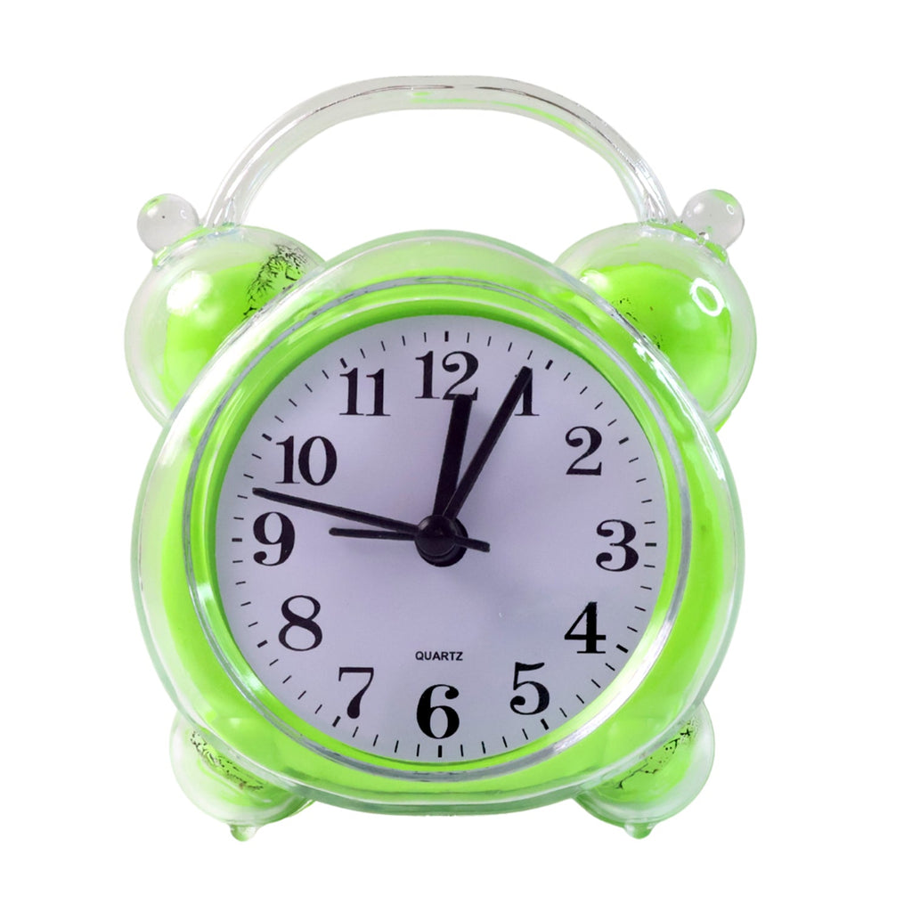 Classic quartz analog alarm clock with traditional loud ringing alarm