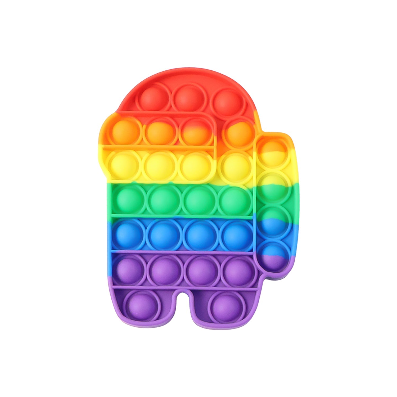 Colorful silicone Pop It fidget toy for sensory play and stress relief