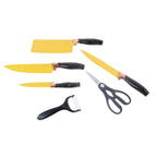 Stainless steel chef knife as part of the professional kitchen set