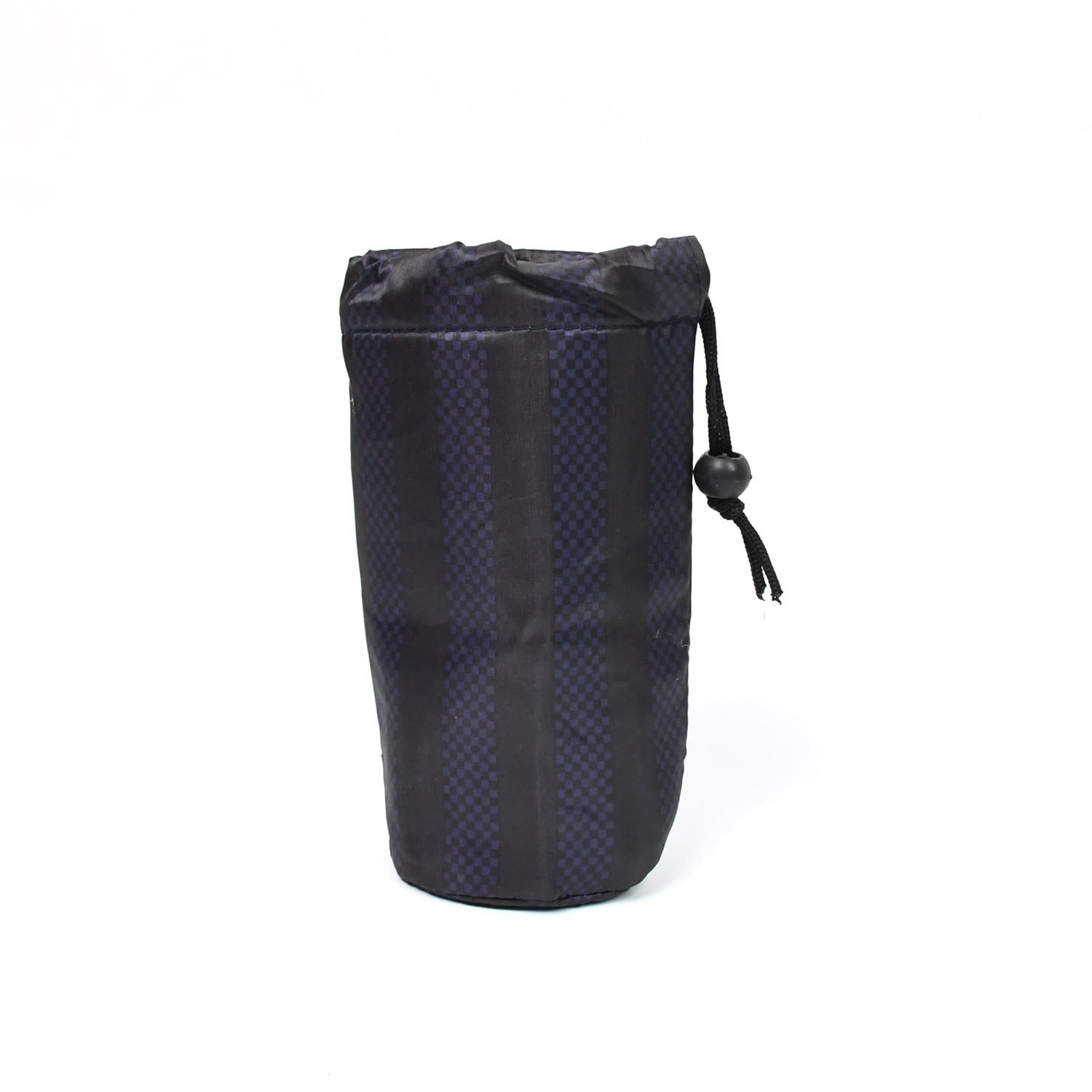 Stylish rope pouch for office supplies, featuring a unique woven pattern.