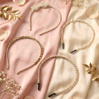 Trendy pearl and beaded hair band perfect for stylish hairstyles