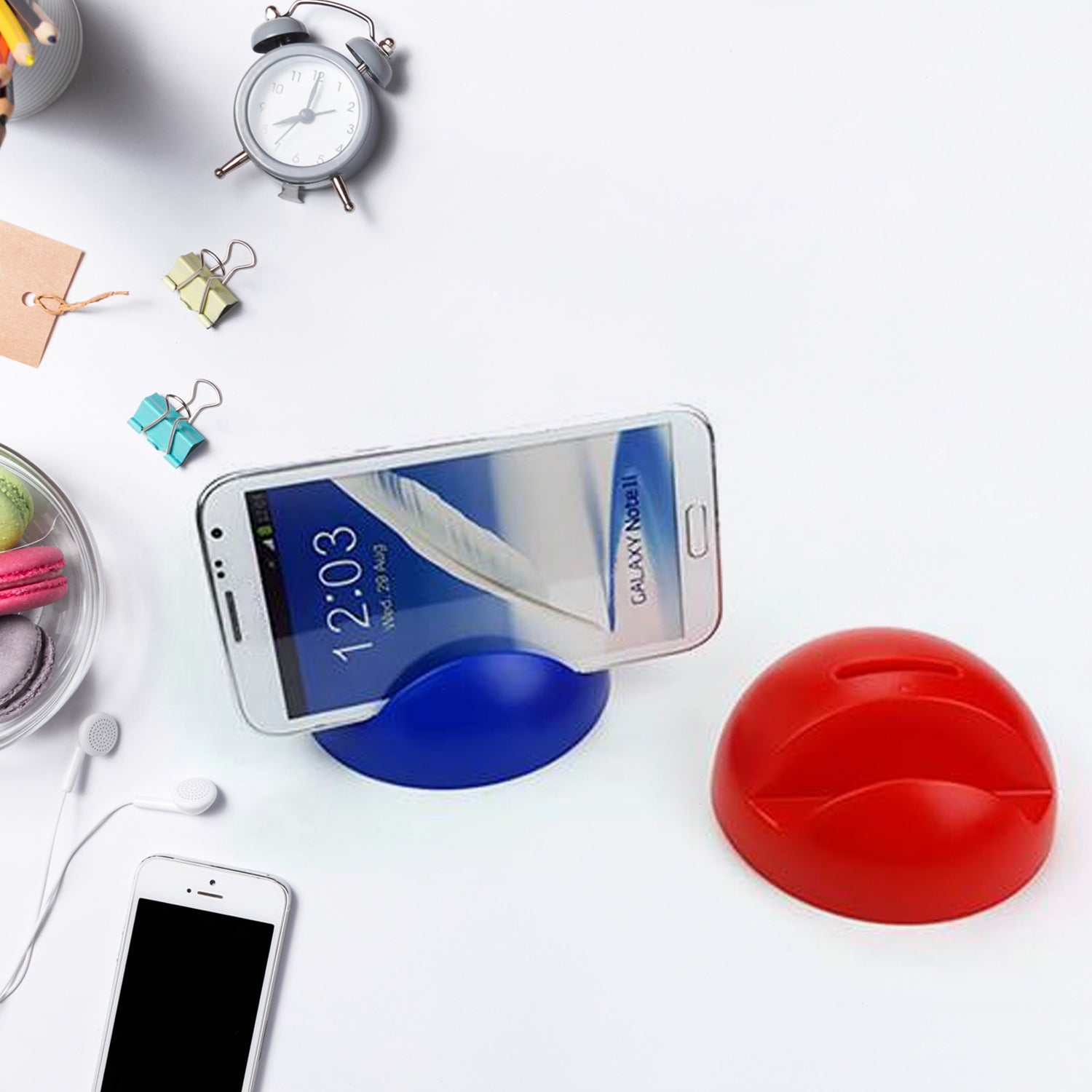 Back view highlighting the smooth finish of the ABS Plastic Phone Holder.