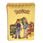 Front view of the packaging for the Golden Trading Cards set.
