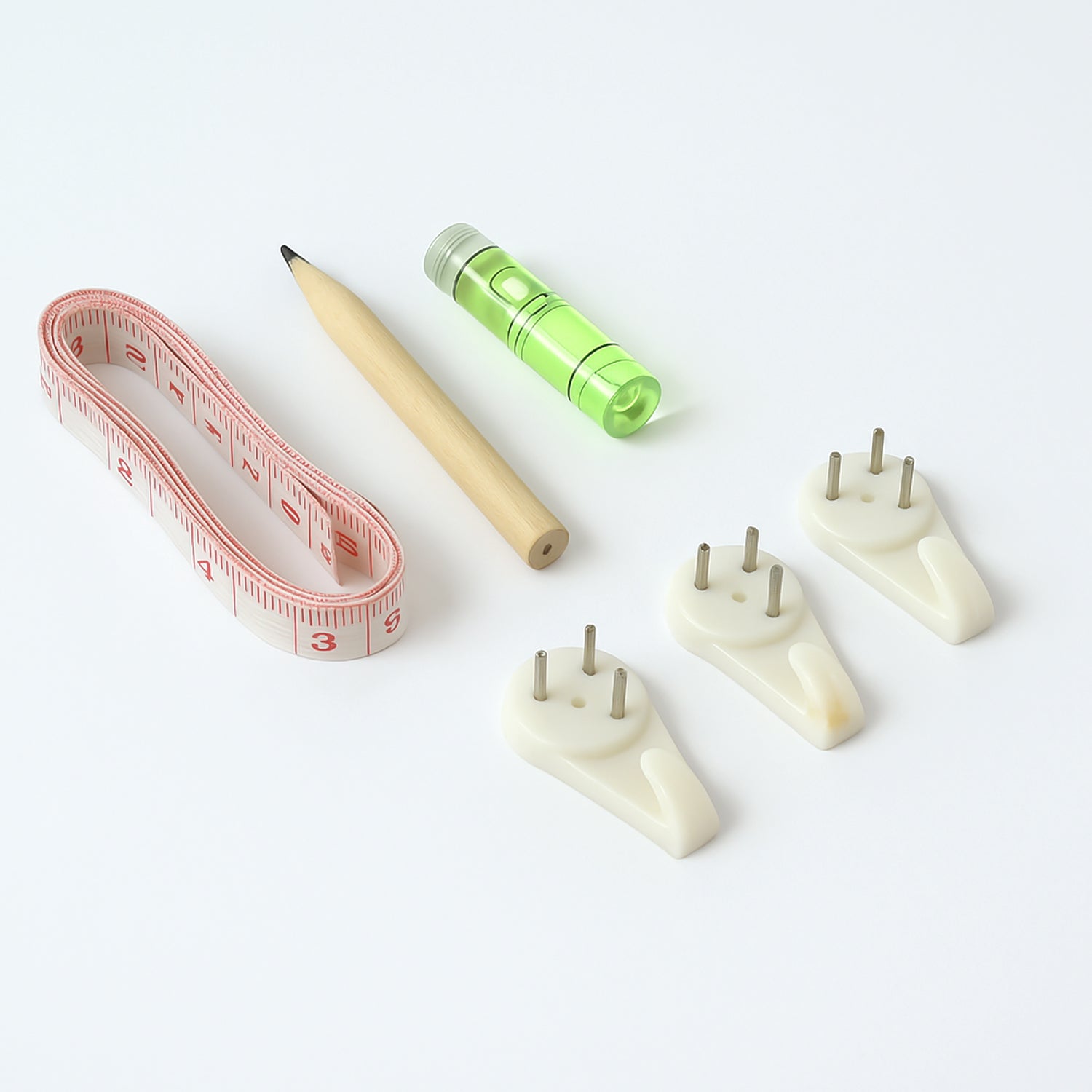 Tool kit for home decor and quick wall mounting tasks