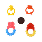 Chewy Pals infant silicone teether made from safe, BPA-free material