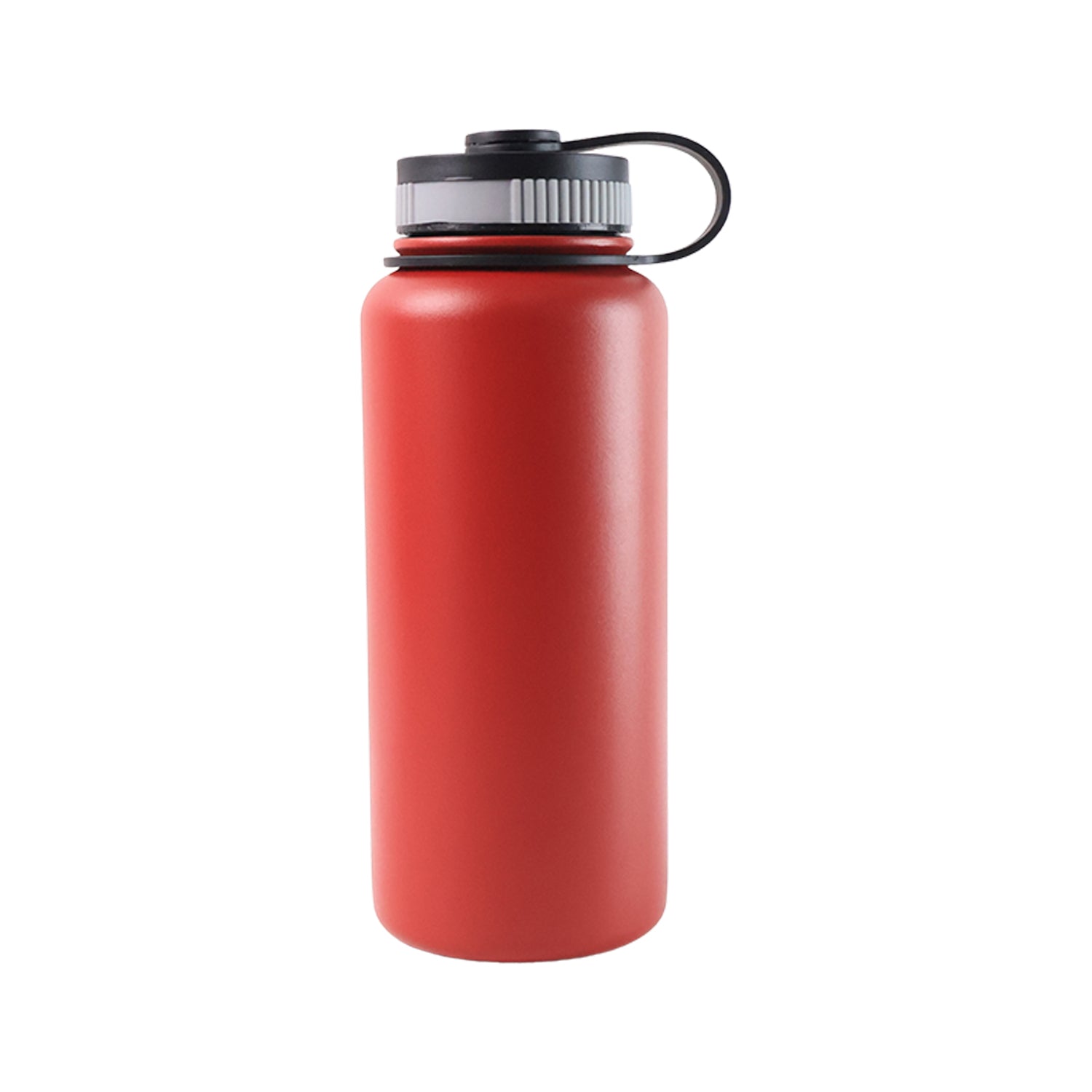 Vacuum insulated stainless steel flask maintaining hot and cold beverage temperature