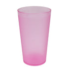 Elegant stack of 300ml plastic glasses from , comfortable for enjoying beverages.