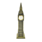 Big Ben miniature metal statue placed elegantly on a desk as home decor