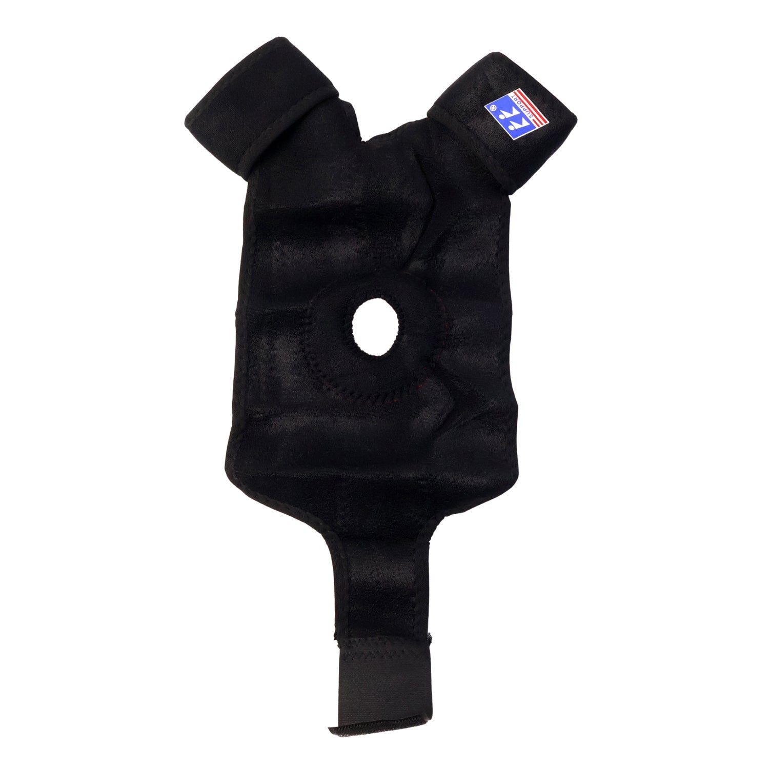 Knee support stabilizer brace showing adjustable compression straps