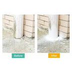 Versatile leak filler spray shown for both indoor and outdoor applications.