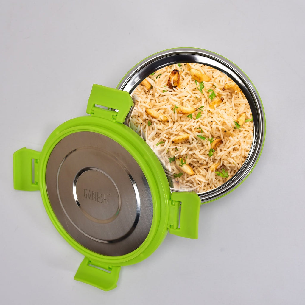 Ganesh leak-proof lunch pack made from durable stainless steel.