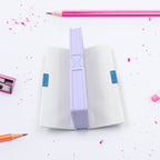 Side view of the double deck pencil case, ideal for school organization.