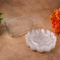 Plastic dinner plates set with flower design and vibrant colors