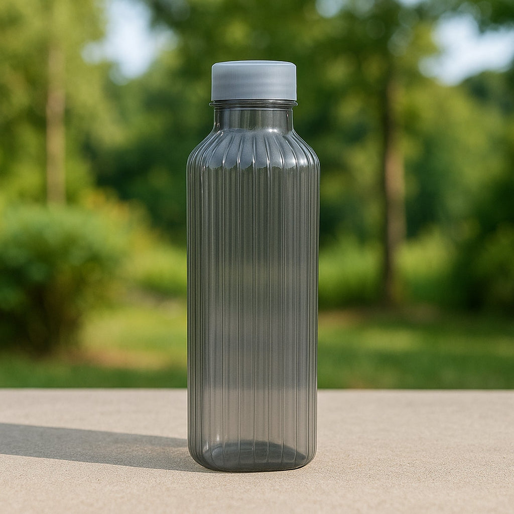 Leak-proof clear transparent fridge bottle with screw cap