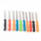 Stainless steel lemon knife with colorful handle from Supermom