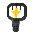 Compact rotating sprinkler nozzle ensuring optimal water distribution.