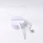 Creative writing on illuminated acrylic visualization lamp for bedroom decor