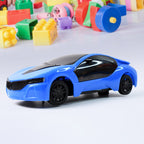 The Remote Control Racing Car brightly lit with its full 3D LED display in a dark setting.
