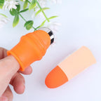 Multiple Quickslice thumb cutters laid out, highlighting their compact design for kitchen use.