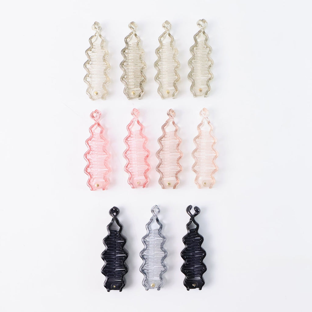 Colorful plastic hair clamp clip for ponytails and updos