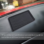 Durable black anti-skid mat with its unique grip texture visible.