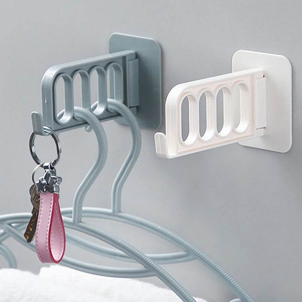 Single ABS plastic door hook for bathroom, kitchen, or bedroom storage.