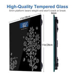 Easy-to-read digital display on the precision personal weighing scale.