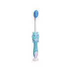 Close-up of kids' toothbrush head with soft bristles