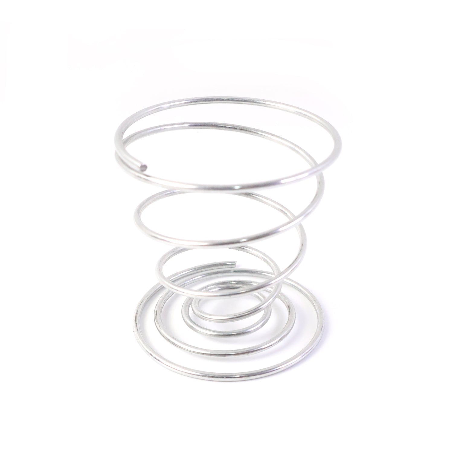 Spiral egg holder made of rust-resistant stainless steel for kitchen use
