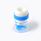 Compact ABS plastic kitchen faucet filter attachment for splash reduction