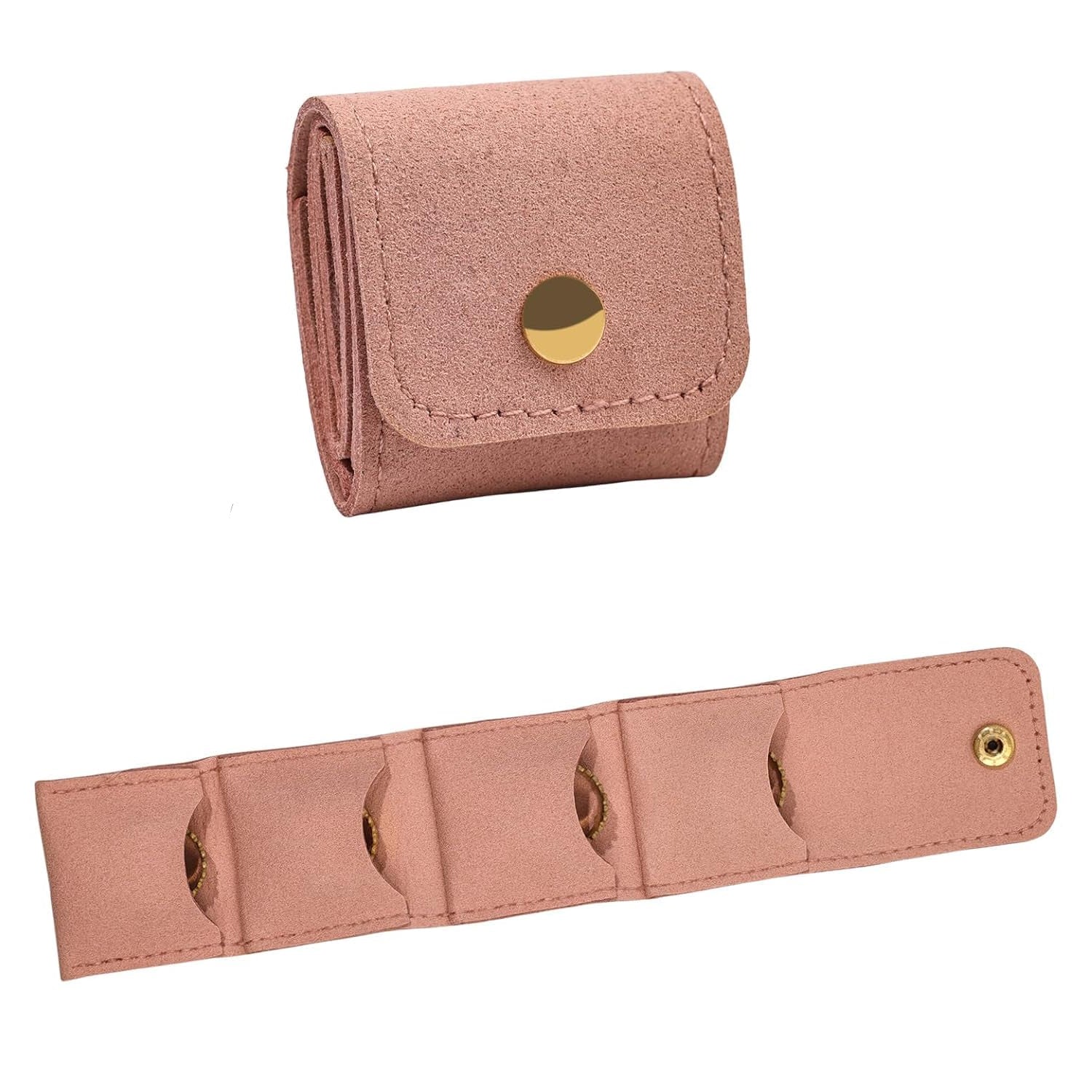 Jewellery storage wallet for safely organizing rings and earrings